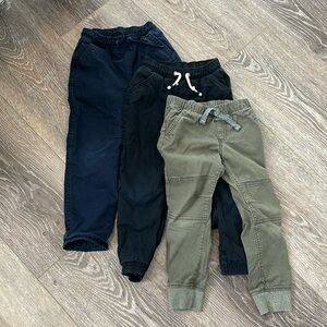 Cat&Jack 3 Pairs of Toddler winter pants Size 4T Blue Black and Green